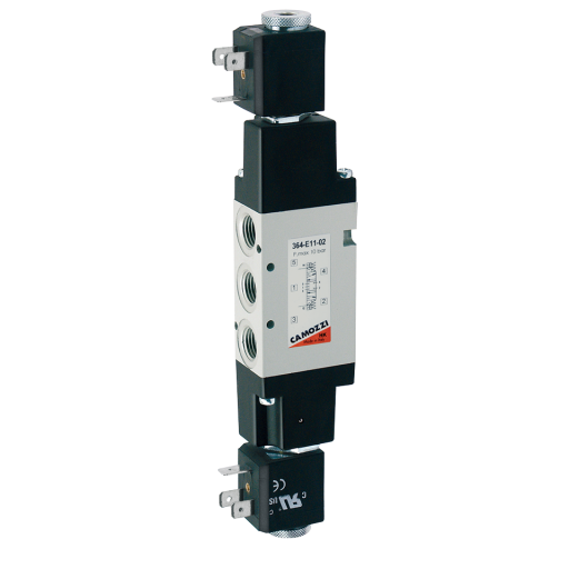 G 1/4" 5/3 Manual Override Double Solenoid Valve Teignflex Ltd